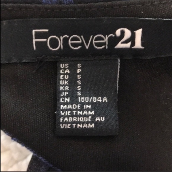 NEW Forever 21 Navy Blue and Black Backless Cocktail Dress Small - Picture 7 of 9